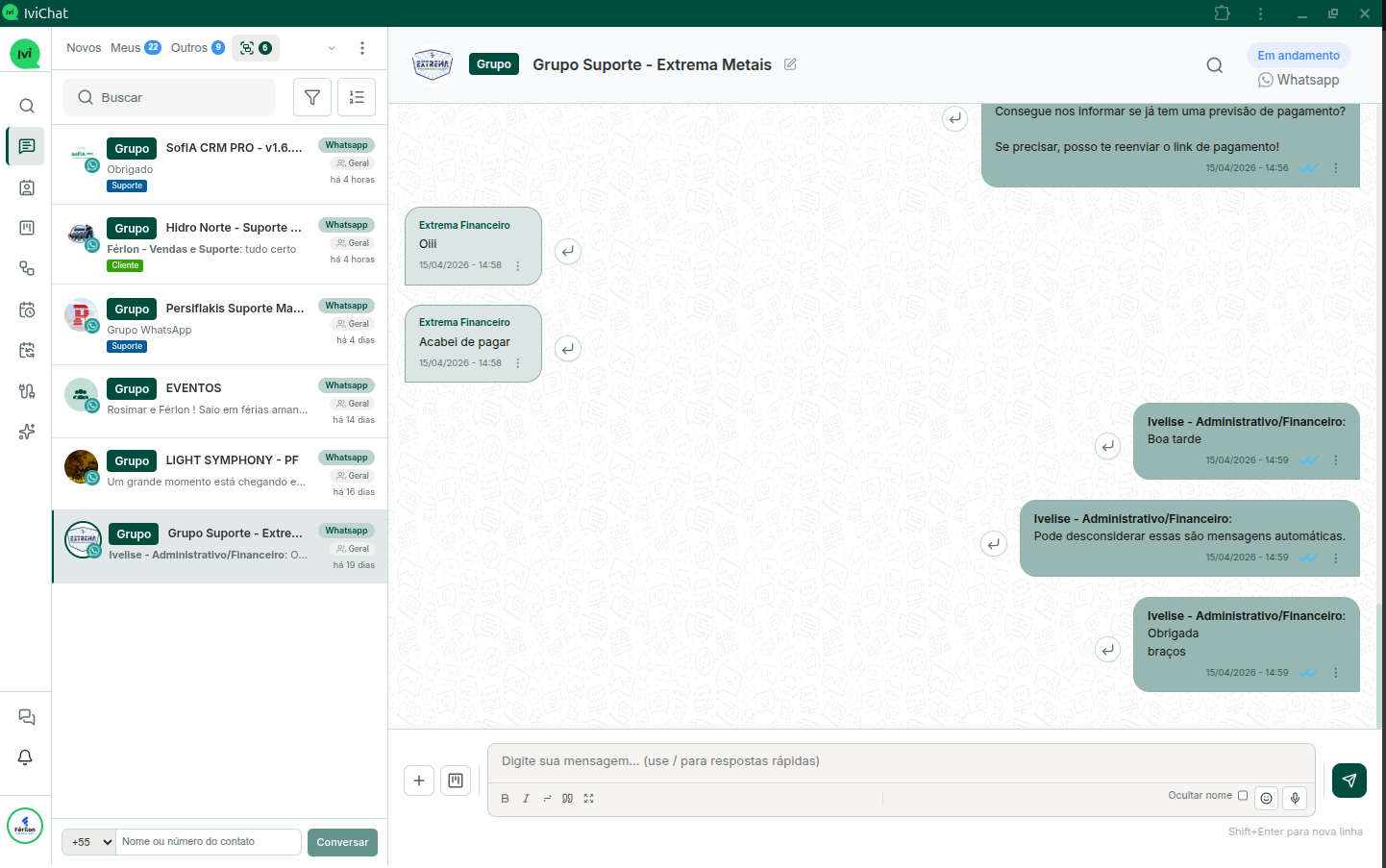 Chat do IviChat